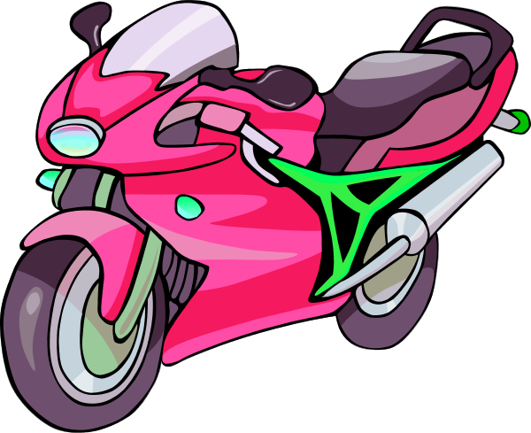 Motorcycle Gallery For Harley Clip Art Free Vector - Motorcycle Clip Art (600x489), Png Download