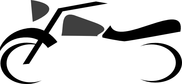 Harley Motorcycle Clipart Free Clipart Images - Free Motorcycle Clipart (600x276), Png Download