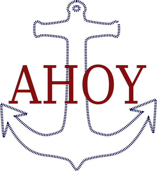 Ahoy Its A Boy Clip Art (546x595), Png Download