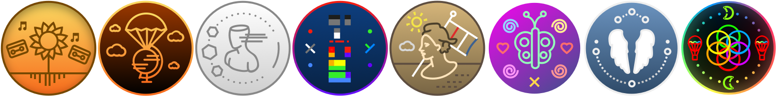 I Colored The Ahfod Icon From The Website - Coldplay Timeline (1632x348), Png Download