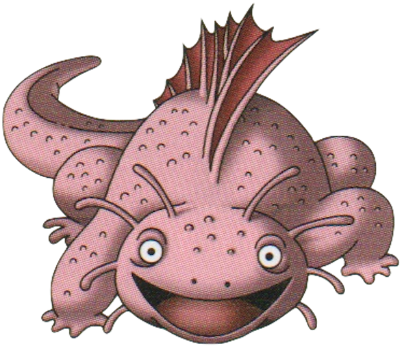 Axolotl - Poisongon Dragon Warrior Monsters (587x506), Png Download