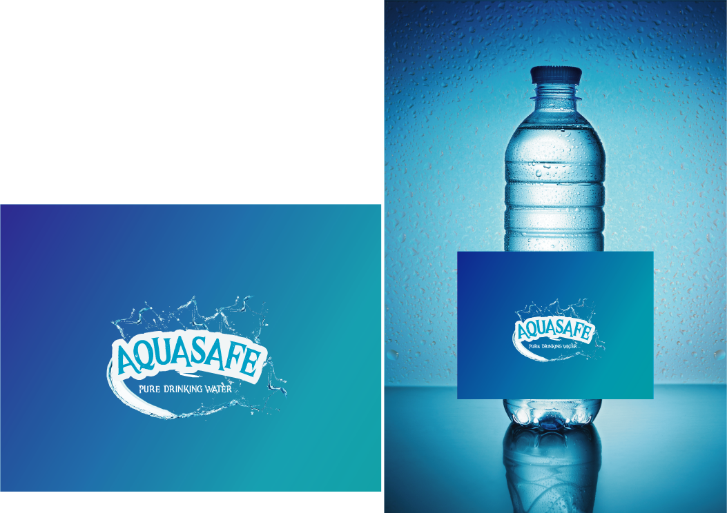 Elegant, Modern, Water Company Label Design For Saab - Plastic Bottle (1053x744), Png Download