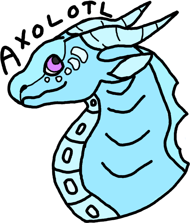 Axolotl Profile Pic - Cartoon (961x1280), Png Download