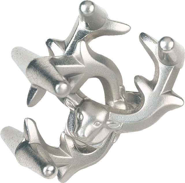 Cast Elk - Hanayama Level 6 Elk Cast Puzzle (640x640), Png Download