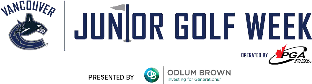Canucks Junior Golf Week Presented By Odlum Brown Limited - Vancouver Canucks (1075x325), Png Download
