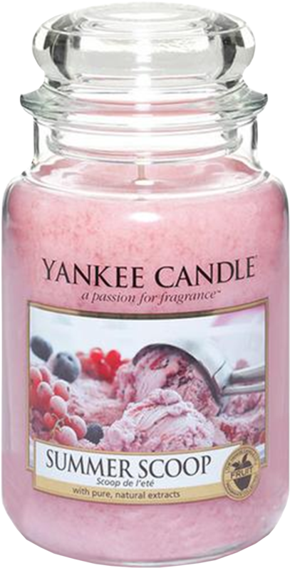 Yankee Candle Summer Scoop Large Jar (new (1024x1024), Png Download