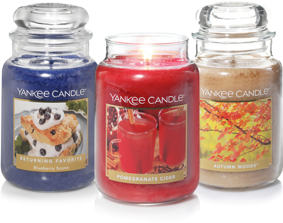 Returning Favorites - Yankee Candle Autumn Woods Large Jar Candle (662x480), Png Download