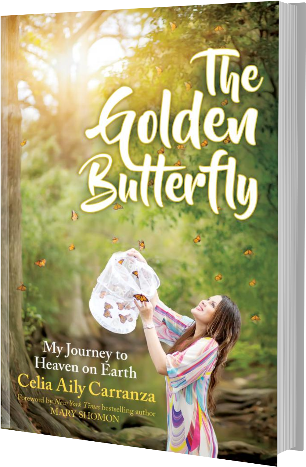 The Golden Butterfly By Celia Aily Carranza Signed - Celia Aily Carranza The Golden Butterfly (1500x1700), Png Download
