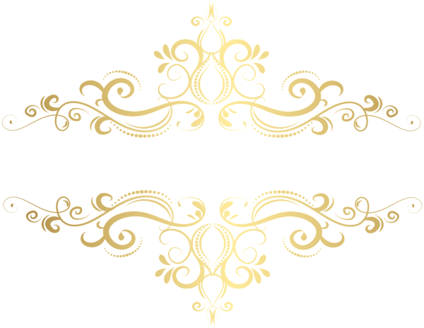 Gold Decorative Element Png Clip Art Image - Motif (600x464), Png Download