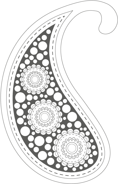 Decorating The Main Paisley Shape - Lori Bonn July Sweetie Pie Bonn Bon (850x699), Png Download