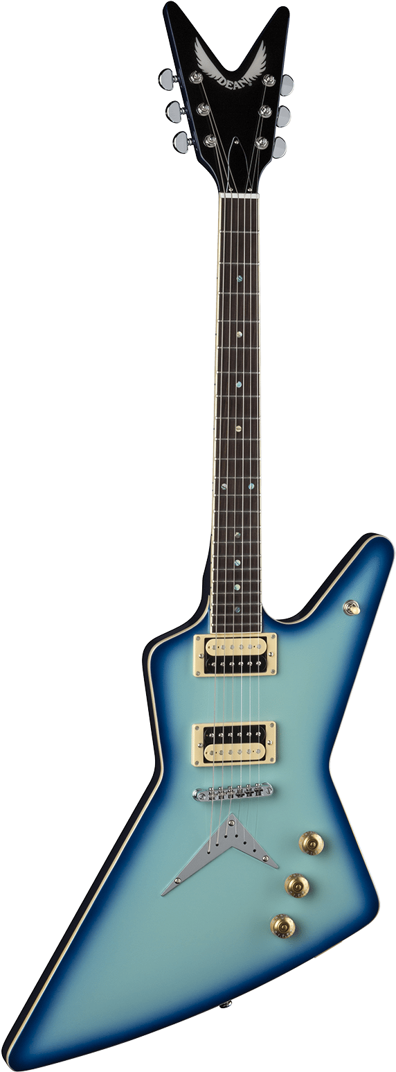Upc 818896020602 Product Image For Dean Guitars 6 String - Dean Z 79 Floyd Flame Top Electric Guitar, Trans Brazilia (621x1600), Png Download