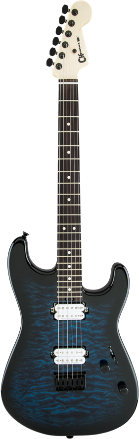 Charvel Pro Mod San Dimas Hardtail Blue Burst - Chapman Guitars Ml2 Modern Lunar (300x886), Png Download
