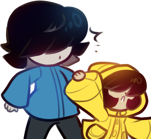 Six And Seven Little Nightmare (500x500), Png Download