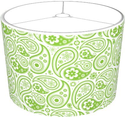 Custom Flower Paisley Shade - Circle (674x516), Png Download