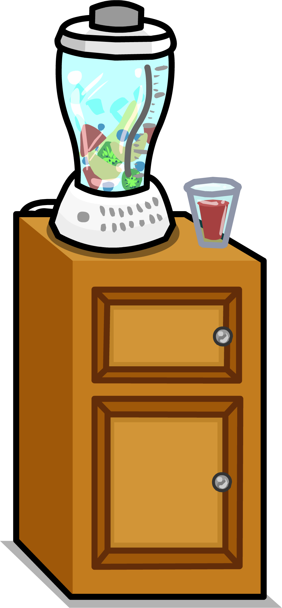 894 Furniture Icon - Club Penguin Blender Furniture (980x2108), Png Download