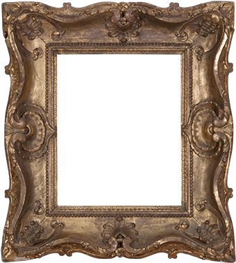 Continental 19c Carved, Pierced And Gilded Frame Of - Portable Network Graphics (400x500), Png Download
