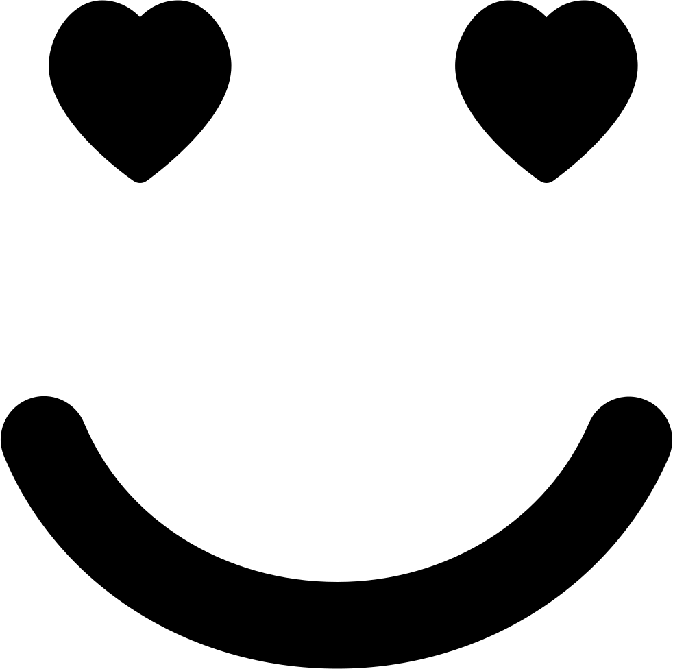 Emoticon In Love Face With Heart Shaped Eyes In Square - Ojos De Emoji Para Imprimir (982x976), Png Download