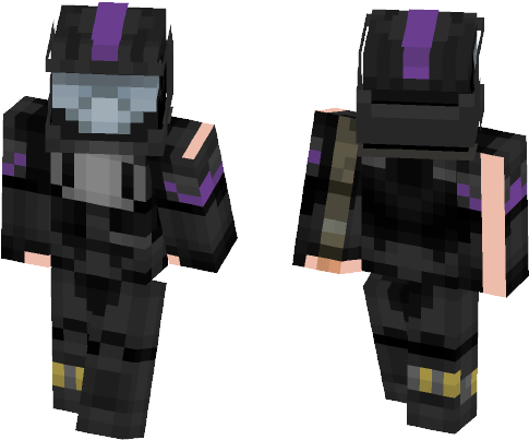 [halo 3} Purple O - Lil Uzi Vert Minecraft Skin (584x497), Png Download