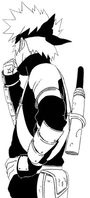 "i'm Hatake Kakashi - Kakashi Hatake Manga Png (500x694), Png Download