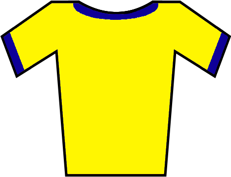 Soccer Jersey Yellow-blue - Wikimedia Commons (500x400), Png Download