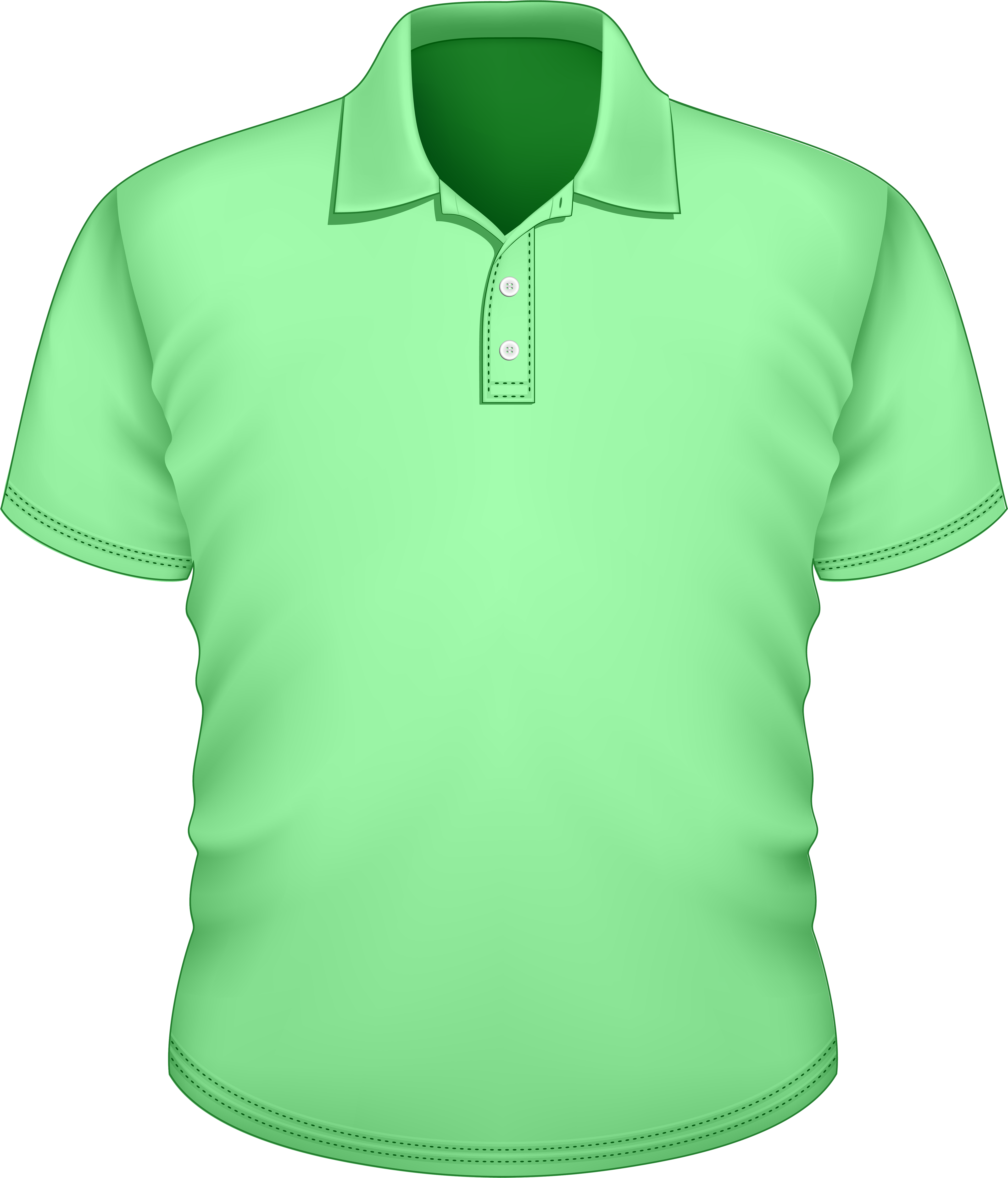 Male Green Shirt Png Clipart - Clip Art (4270x5000), Png Download