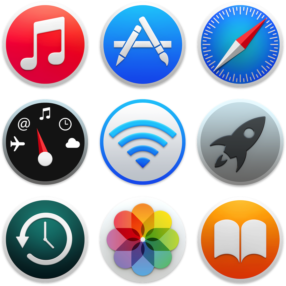 Itunes, App Store, Safari, Dashboard, Airport Utility, - Utility App Icon (1152x1152), Png Download