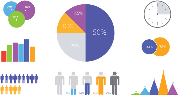 Clipart Free Infographics Free Download Freebies - Pie Chart Vector Free (620x350), Png Download