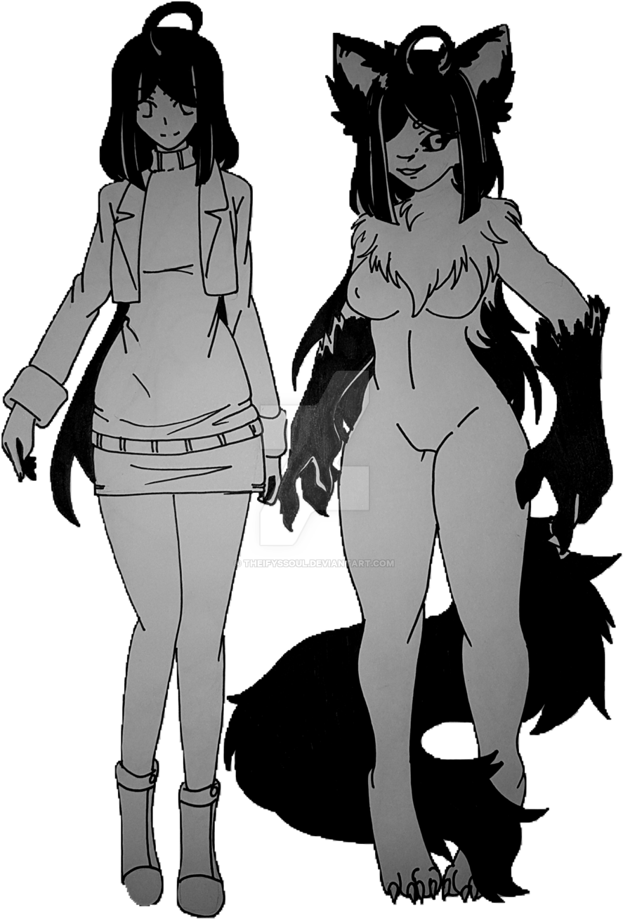 Lupinia Is A Pure Blooded French Werewolf She Was Born - Werewolf (1024x1319), Png Download