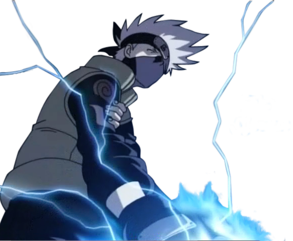 Source - - Kakashi Hatake Chidori Png (585x480), Png Download