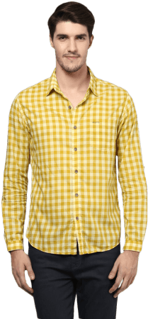 Yellow Casual Checks Shirt - O'neill Basic Skins Long Sleeve Crew Rash Guard Shirt (300x450), Png Download