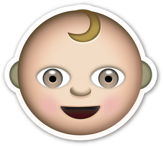 Emojistickers - Com - Emoticones De Whatsapp Bebe (529x477), Png Download