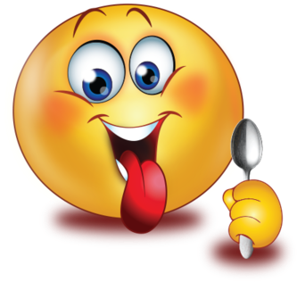 Hungry With Spoon - Hungry Emoji (384x384), Png Download