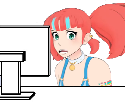 Face Clothing Facial Expression Woman Pink Nose Cheek - Rwby Neon Meme (400x400), Png Download
