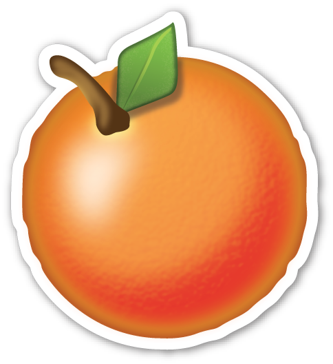 Objects-0216 - Emojis De Whatsapp Naranja (484x528), Png Download