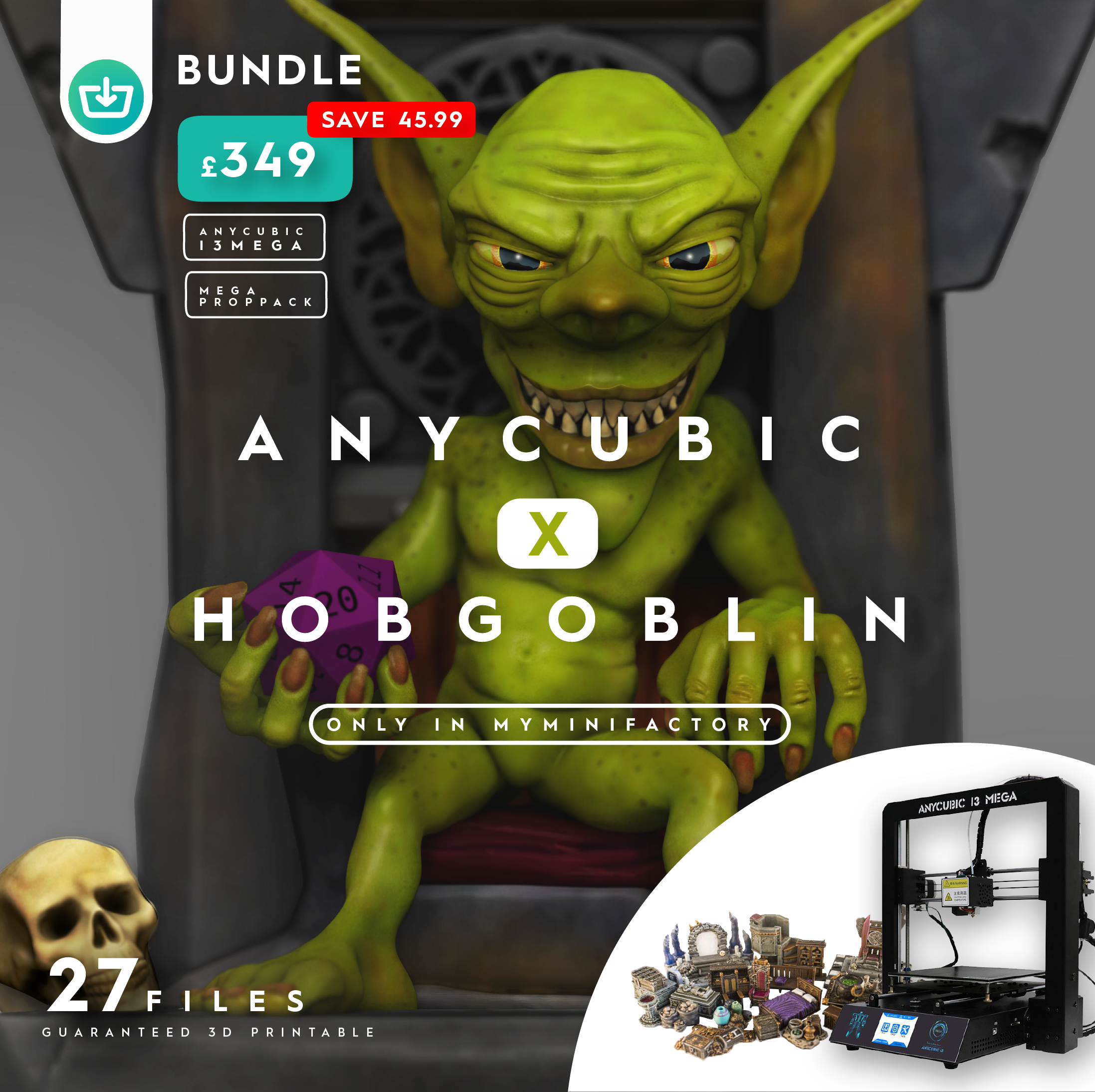 Limited Time Only - Gearbest Anycubic I3 Mega Full Metal Frame Fdm 3d Printer (2195x2188), Png Download