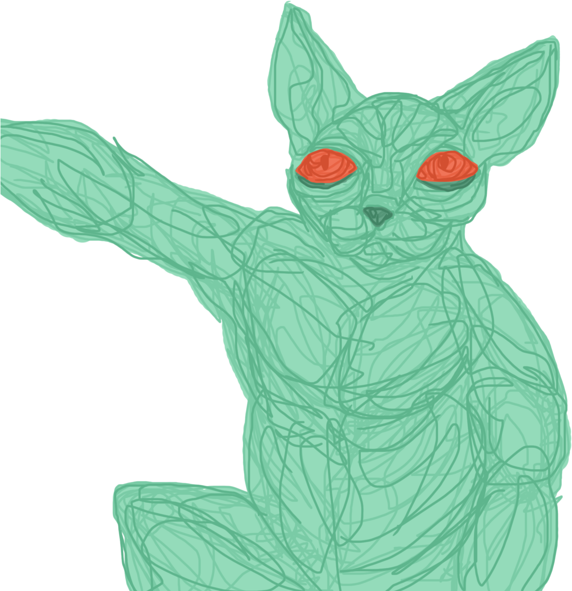 New Goblin - Sketch (1280x1280), Png Download