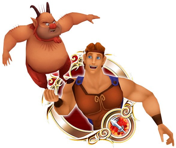 Hercules & Phil - Phil Hercules Kingdom Hearts (620x537), Png Download