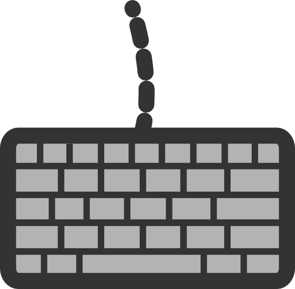 How To Set Use Keyboard With Wire Icon Png - Input Device Clipart (600x588), Png Download