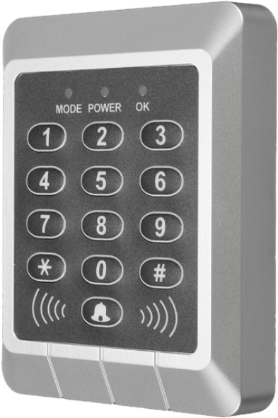 Rfid Security Reader Entry Door Lock Keypad Access - Access Control (467x600), Png Download