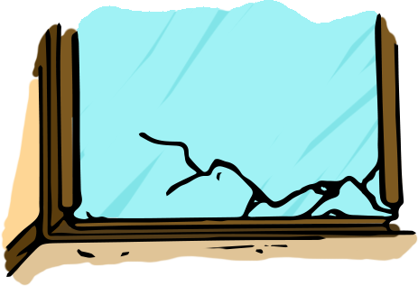 Broken Sliding Door Wardrobe Mirror - Wardrobe (463x317), Png Download