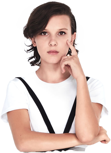 Stranger Things - Millie Bobby Brown Png Pack (472x649), Png Download