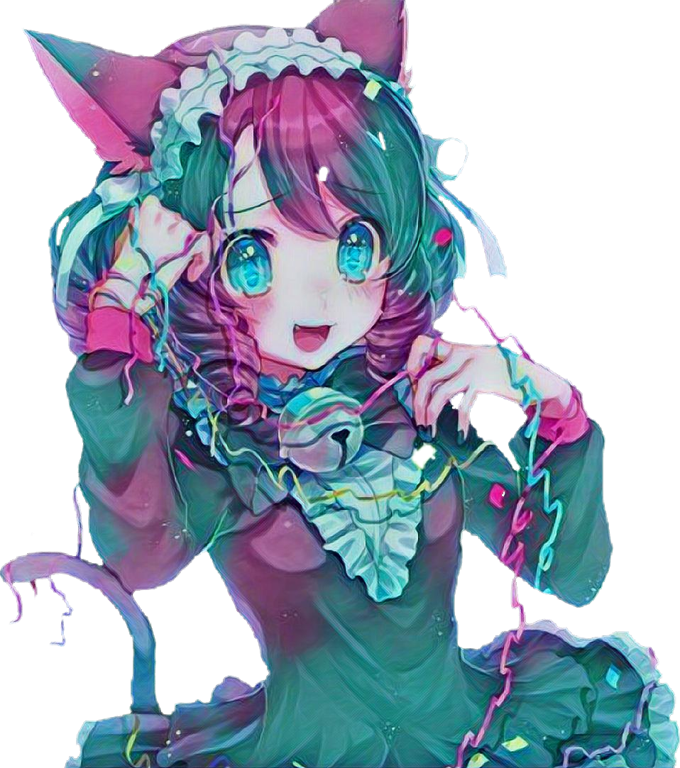 Anime Neko Nekogirl Animegirl Manga Mangagirl Adesivian - Anime Girl Neko (958x1083), Png Download