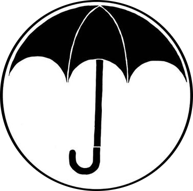 Ben Hargreeves Aka The Horror Unknown, Much Like His - Umbrella Academy Logo White (379x375), Png Download