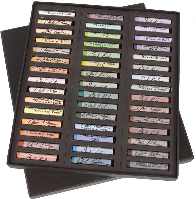 Richeson Medium-soft Pastels Set Of 45 Full Sticks - Jack Richeson 4290451 Richeson Signature Pastels Set (1000x937), Png Download