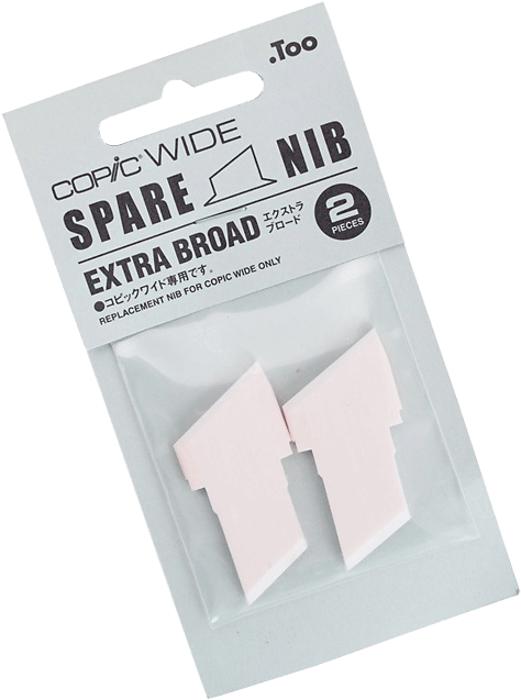 Copic Replacement Nib, Wide Extra Broad, Pack Of - Copic Markers Extra Broad Nib (480x643), Png Download
