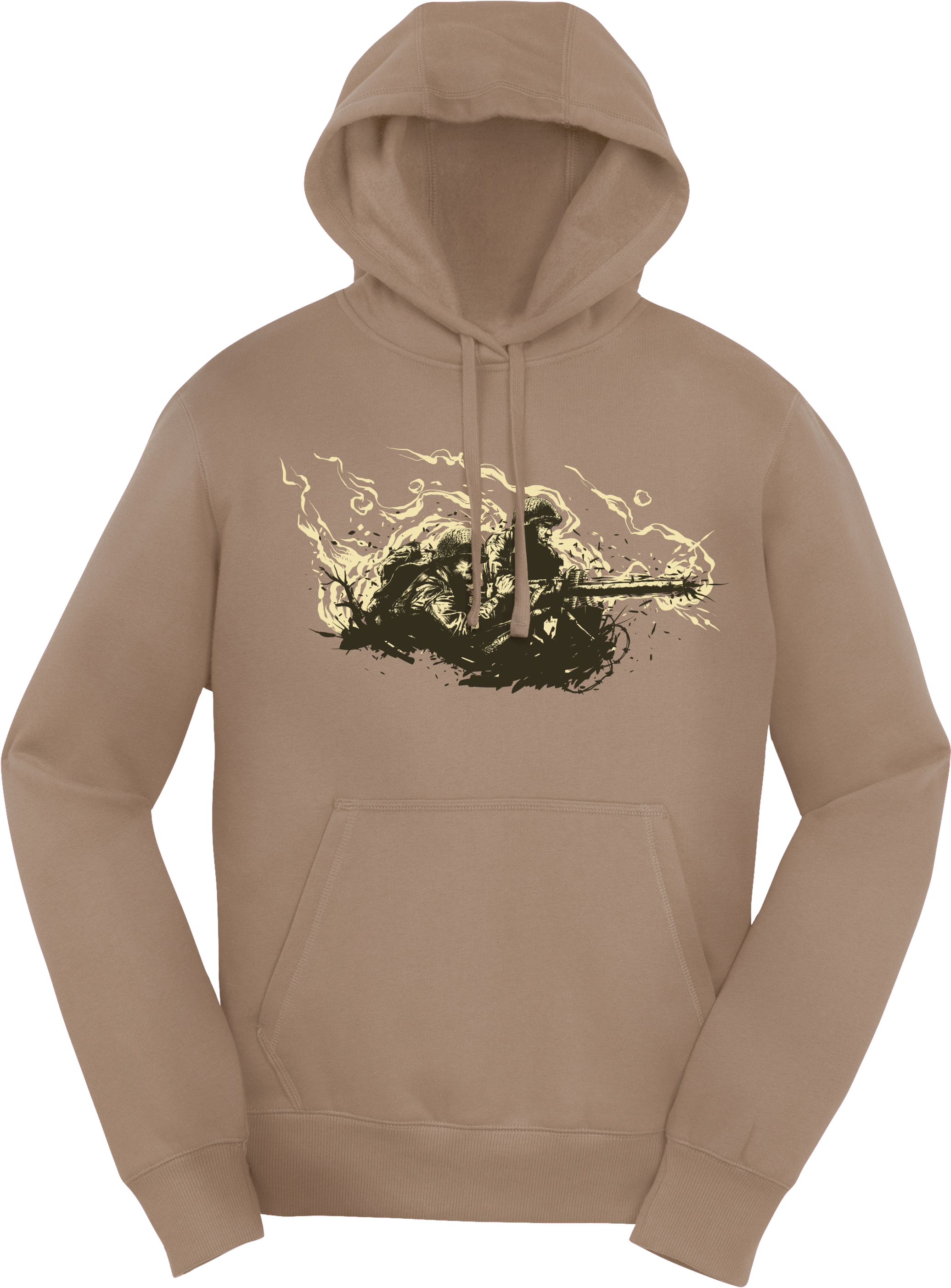 Wwii Comic Machine Gun Hoodie - Call Of Duty Ww2 Merchandise (1024x1024), Png Download