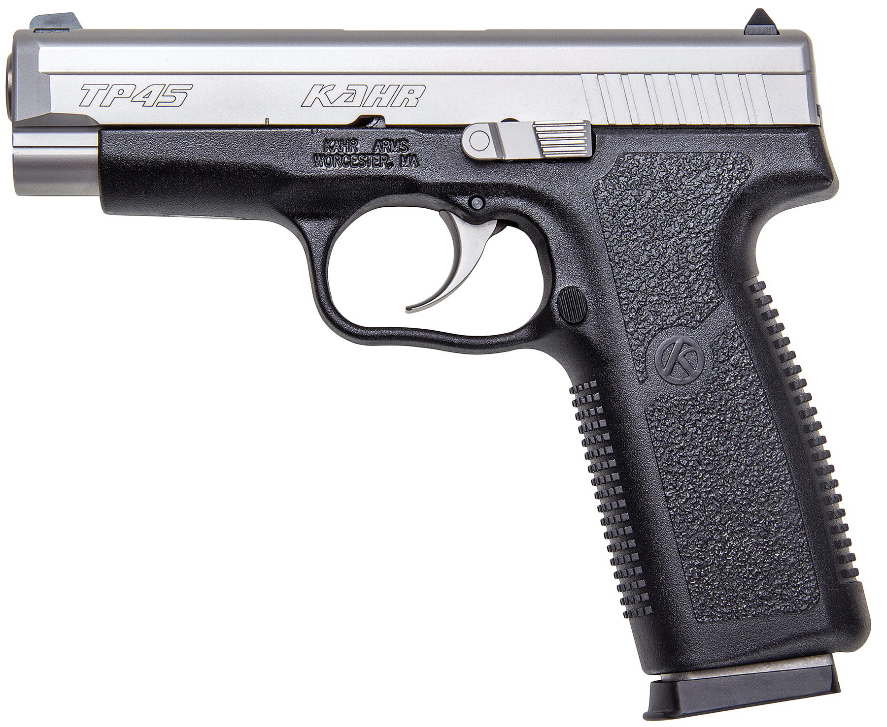 Kahr Tp4543 Tp45 45 4in Mt Ss/poly - 45 Gun (1800x1477), Png Download