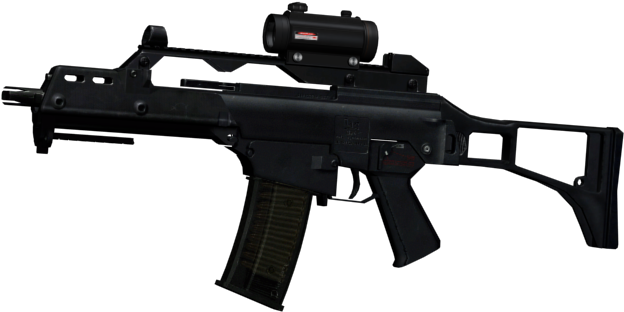 [rel]hk-g36c Tasco Red Dot Scope Remade From Call Of - G36c Airsoft Electric (640x480), Png Download