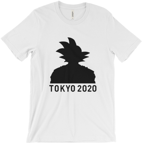 City *limited Run* Goku Silhouette Tokyo 2020 T-shirt - T-shirt (530x530), Png Download