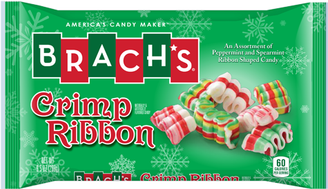 Brach's Peppermint And Spearmint Crimp Ribbon Candy - Brachs Wintergreen Nougats Candy (500x500), Png Download